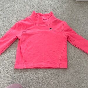 Vineyard Vines Neon Pink Turtleneck Sweatshirt